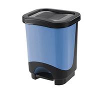 Tontarelli - Pattumiera a pedale 18l Idea Nero/Blu
