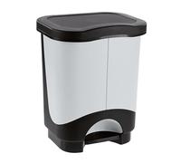 Idea Pattumiera Differenziata Idea 10,5L + 10,5 Tontarelli Colore Grigio Chiaro