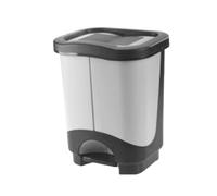 Tontarelli Pattumiera Differenziata a Pedale 10.5L+ 10.5L doppio vano