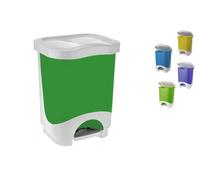 Tontarelli pattumiera idea da 18lt con pedale, colori assortiti