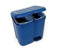 Tontarelli Pattumiera Patty, Diferenziata Con 2 Secchi In Plastica 39x32,5 cm, Colori Assortiti