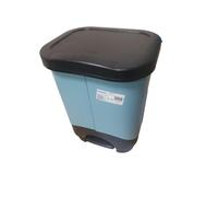 Tontarelli Pattumiera Raccolta Differenziata Idea 2 Scomparti Delfino e Nero 10,5 Litri