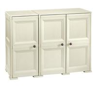 ARMADIO MOBILE OMNIMODUS 3 ANTE 2 MODULI CON PUNTALI E ANTE LEGNO ANGORA