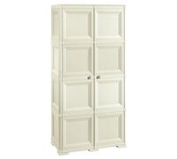Tontarelli Armadio 2 Ante Esterno/Interno 79X43X164 Plastica Effetto Legno