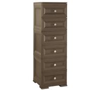 LINEA OMNIMODUS CASSETTIERA 6 CASSETTI MARRONE