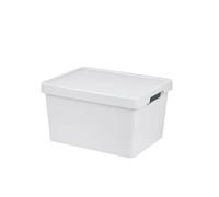 Tontarelli Scatola portaoggetti con coperchio Maya Bianco 16,2 L 36 x 28 x 20 cm