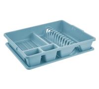 Tontarelli Scolapiatti da Lavello con Vassoio Grande Blu Delfin 47 x 38 x 8,5 cm