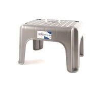 Tontarelli Sgabello bagno impilabile con manico (39x30x24cm) DUMBO STOOL Grigio