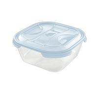 TONTARELLI Square Lunch Box 1L Nuvola Blu/Trasparente
