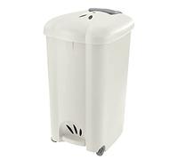 Tontarelli Pattumiera Carolina, Bianco, 50 lt, Taglia Unica