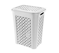 Tontarelli TON830 Portabiancheria, Bianco, 37.5 x 27.5 x 47
