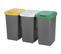 PATTUMIERA DIFFERENZIATA TRIO 25 LT X3 78,5X32XH47,4CM TONTARELLI RACCOLTA CASA