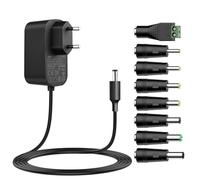 Tonton Alimentatore universale da 36 W, 12 V, 3 A, 12 V, 1 A, 2 A, 3 A, AC DC, con 8 connettori DC per elettronica da 12 V, come strisce LED, luce CCTV, router LCD, 3000 mA max. (DC12 V~3 A)