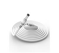 Tonton Cavo di prolunga da 12 V DC, 3 m, con connettore da 2.1 mm/5.5 mm, adattatore di alimentazione CCTV, connettore DC maschio a femmina per telecamera di sorveglianza, monitor, 3 m (bianco)