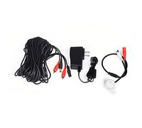 Tonton Microfono preamplificatore ad alta sensibilità e resistente alle intemperie, dispositivo di raccolta audio, con cavo da 18,3 m e alimentatore