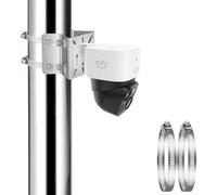 Tonton Staffa di montaggio su palo compatibile con Eufy Security SoloCam S340, SoloCam E30 ed Eufy 4G LTE Cam S330, supporto regolabile resistente alle intemperie per telecamera di sicurezza solare