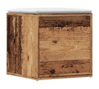 Tonture Cassettiera in legno vecchio, 40,5 x 40 x 40 cm, in legno con un cassetto, versatile mobile per soggiorno, corridoio, camera da letto