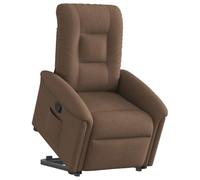 Tonture Poltrona relax con alzata in tessuto marrone, poltrona reclinabile elettrica, regolazione manuale, comoda esperienza di seduta, per soggiorno, camera da letto, angolo lettura, portata 110 kg