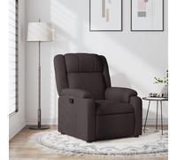 Tonture Poltrona relax in tessuto marrone scuro, funzione di riposo manuale, comoda poltrona TV per soggiorno, camera da letto, camera da lettura, comoda poltrona imbottita per adulti, relax indoor