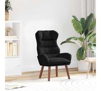 Tonture Sedia relax nera 69 x 74 x 93 cm, in velluto moderno, ergonomica, per soggiorno, camera da letto, comoda poltrona