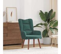 Tonture Sedia relax verde scuro, 63 x 67 x 94 cm, in velluto, moderna poltrona lounge con gambe in legno massiccio, ergonomica, per una lettura confortevole, seduta confortevole