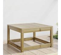 Tonture Sgabello da giardino in legno di pino impregnato, pouf da esterno per terrazze, balcone, design modulare, 63,5 x 63,5 x 38 cm, resistente alle intemperie, versatile, ideale per conversazioni