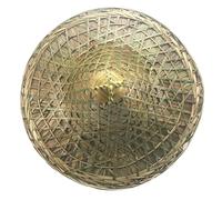 TONXX Cappello di bambù di Paglia di Stile Cinese Cappello Orientale Cappello da Pesca Contadino Leggero e Traspirante Ombrelloni Fatti a Mano