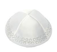 TONXX Cappello ebraico Ricamato per Adulto Cappello Kippah Nazionale israeliano Traspirante Cappello Yarmulke Teschio Kippah ebraico Tradizionale