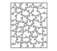 TONXX Fustella a forma di puzzle, in metallo, per goffratura, album fotografici, decorazioni