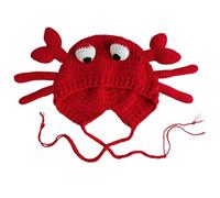 TONXX Ragazza cartone animato granchio lavorato a maglia berretto con cappello in stile Y2K per foto di festa Ragazza calda