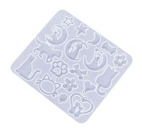 TONXX Stampo in silicone serie animale Stampo per ciondolo orecchino di cristallo Stampo per portachiavi con coniglio gatto Stampo per creazione di gioielli in resina epossidica