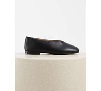 Tony Bianco Cuba ballerine a punta tonda in pelle nera-Nero 35.5