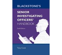 Tony Cook Blackstone's Senior Investigating Officers' Handbook (Tascabile)