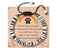 TONY & SANDY Regalo commemorativo per cani per cani, regalo commemorativo per la perdita del cane, per la perdita del cane, braccialetto commemorativo per ragazzi e ragazze che perdono il cane amici