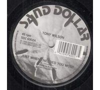 TONY WILSON/SAND DOLLAR ORCHESTRA - JUST WHEN I NEEDED YOU MOST/STROLL ON 7 INCH (7" VINYL 45) UK SAND DOLLAR 1989