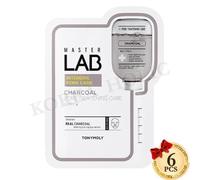 TONYMOLY Master Lab Mask Sheet 19 g 6 pezzi fogli maschera serrante pori carbone