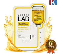 TONYMOLY Master Lab Mask Sheet 19g x 6pcs Vitamina C Schiarente Maschera Fogl...