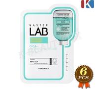 TONYMOLY Master Lab Mask Sheet 19g x 6pz Cica Fogli Maschera Pelle Lenitiva N...