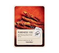 TONYMOLY - Pureness 100 Mask Sheet - Red Ginseng - 1pezzo