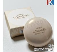 TONYMOLY Triple Collagen Egg Skin Cushion 15g #02 Warm Beige + OMAGGIO Kbeauty