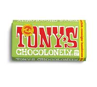 TONY'S CHOCOLONELY Cioccolato al latte intero con nocciola crunch 180 g | Cacao del commercio equo e solidale. Senza olio di palma, prodotto in Belgio.