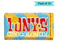 Tonys Chocolonely Milk Chocolate Caramel Rice Croccante - Confezione da 15 (1...