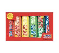 Tony's Chocolonely Rainbow Tasting Pack - 288 g, piccole barrette di cioccolato, confezione regalo, 6 gusti, vegetariano, cioccolato equo e solidale belga