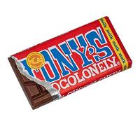 Tony's Chocolonely - Tavoletta di cioccolato al latte, 180 g, confezione da 4