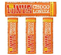 Tony's Chocolonely Tavoletta di cioccolato Small Fairtrade - Confezione da 4 (cioccolato al latte caramello e sale marino)