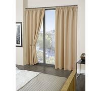 Tony's Textiles Emma Barclay - Tende oscuranti plissettate, 116 x 137 cm, Colore: Beige, 100% Poliestere, Larghezza 137 cm