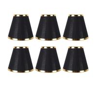 Tonysa 6PCS Paralumi in Tessuto per Lampadine con Clip | Lampadina a clip, base piccola E14, diffusione della luce morbida, lampadario per camera da letto, installazione facile