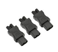 Tonysa Adattatore di Alimentazione IEC320 da C8 a Stabile e Durevole per Presa UPS per Chassis PDU, Confezione da 3 Adattatori Plug and Play per Computer della Sala Server