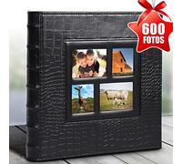 Tonysa Album Fotografico Trasparente, Grande, con 60 Pagine, Copertina in PU con Motivo Coccodrillo, per la Festa della Mamma,