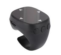 Tonysa Anello di Scorrimento Controllo Tattile Gira Pagine di Scorrimento, Telecomando per Fotocamera Tablet Telefono Cordless Bluetooth, Telecomando per Registrazione Video Fotocamera (BLACK)